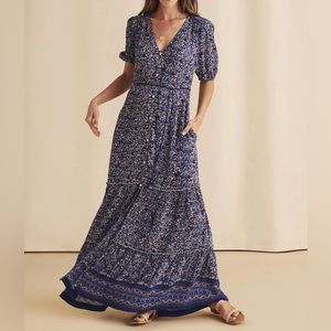 FAHERTY Orinda Floral Print Maxi Dress